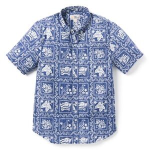 NEW! Reyn Spooner Lahaina Sailor Tailored Aloha Shirt